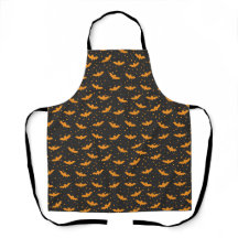 Padrão de morcego de Halloween preto laranja