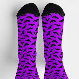 Padrão de Morcego Roxo de Halloween