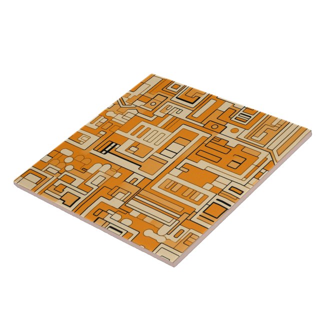 Padrão de Mosaico Apricot de Colheita (Lateral)