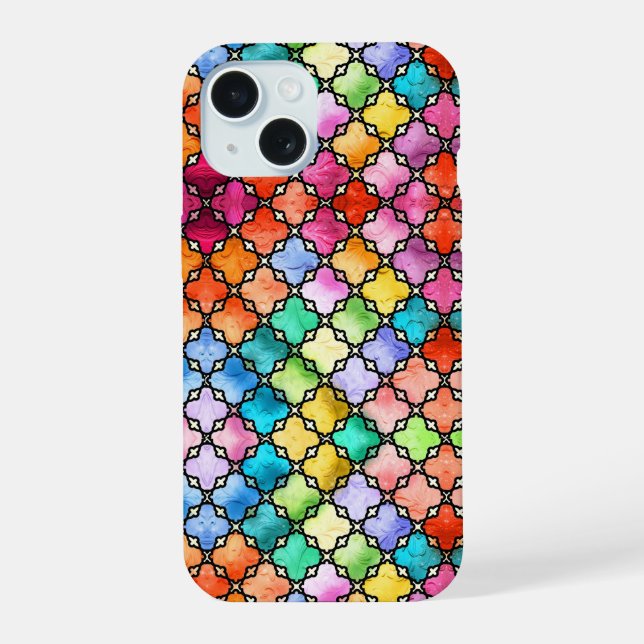 Padrão de mosaico arco-íris (Verso)