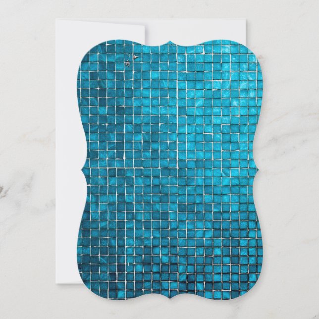 Padrão de mosaico azul (Frente)