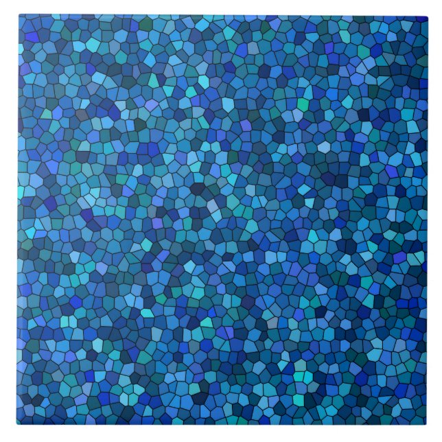 Padrão de Mosaico Azul (Frente)