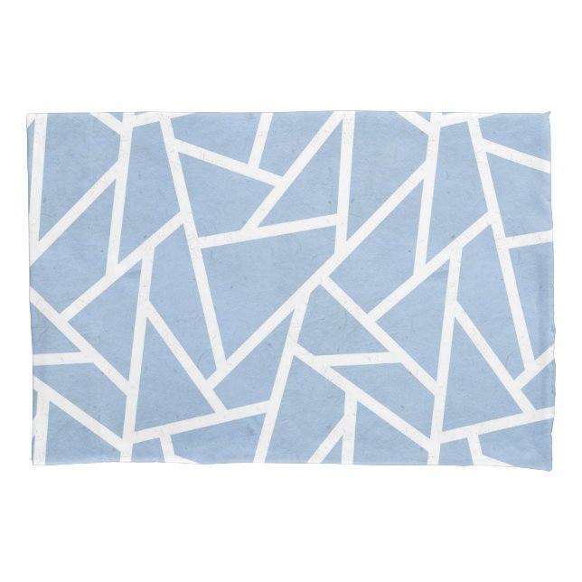 Padrão de mosaico branco e azul pálido (Frente)