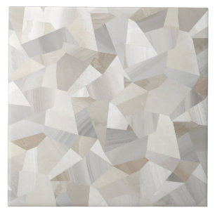 Padrão de Mosaico de Polígono de Mármore Elegante