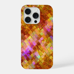 Padrão de Mosaico Dourado Iridescente