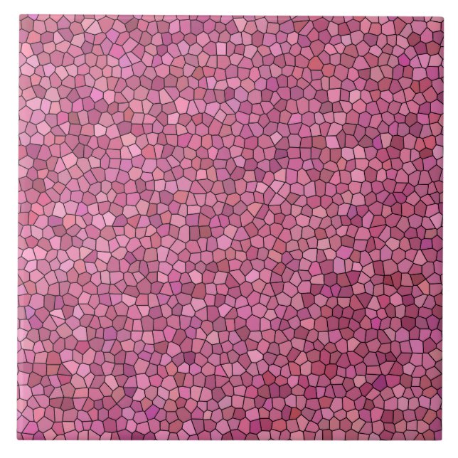 Padrão de Mosaico Rosa (Frente)