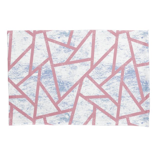 Padrão de mosaico rosa e azul (Frente)