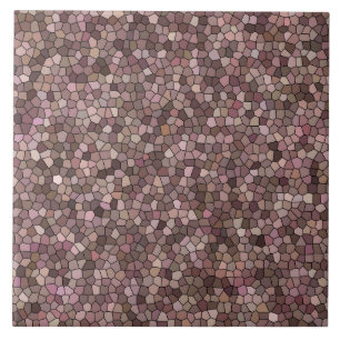 Padrão de mosaico rosa marrom
