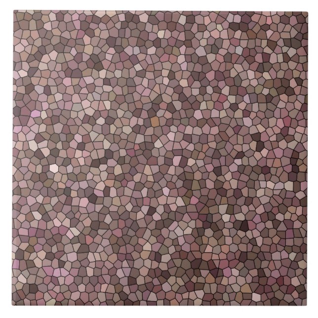 Padrão de mosaico rosa marrom (Frente)