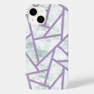 Padrão de mosaico verde-lavanda e claro