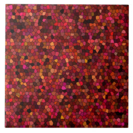 Padrão de Mosaico Vermelho