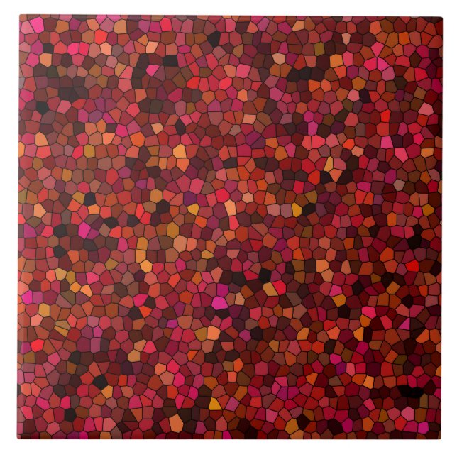 Padrão de Mosaico Vermelho (Frente)
