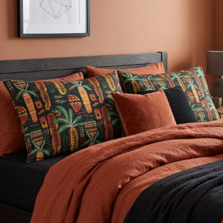 Padrão de Mudcloth Africano Tropical Boho