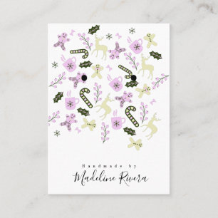 Padrão de Natal Artisan Ouvindo Cartões