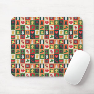 Padrão de Natal Colorido Elegante Mousepad