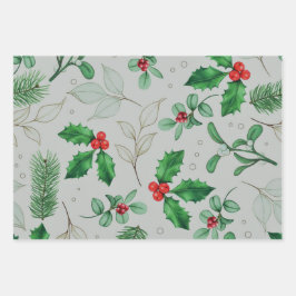 Padrão de Natal de Aquarela