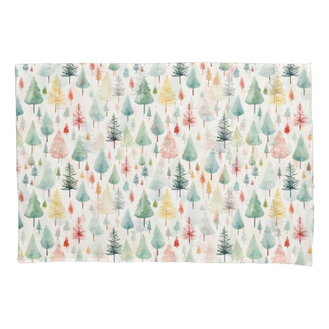 Padrão de Natal de Aquarela (Frente)