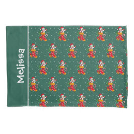 Padrão de Natal do Snowman Red Green Nome Personal