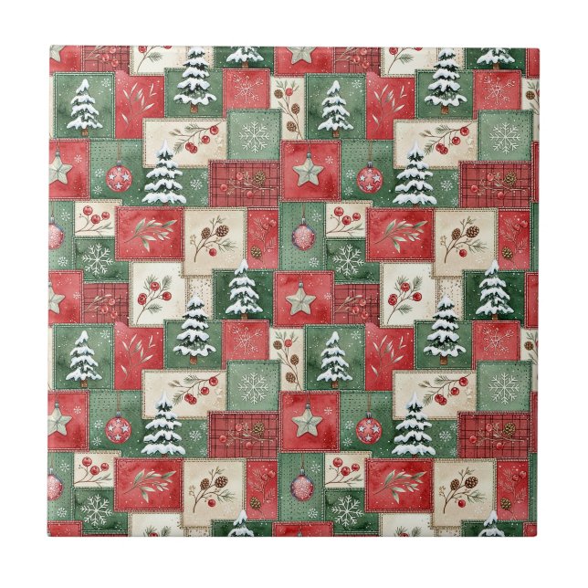 padrão de natal em patchwork country (Frente)