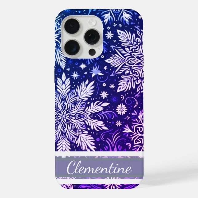 Padrão de Natal Floco de Neve (Verso)