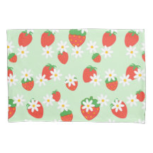 Padrão de Natal para morango de margarida doce