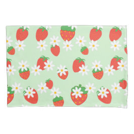 Padrão de Natal para morango de margarida doce