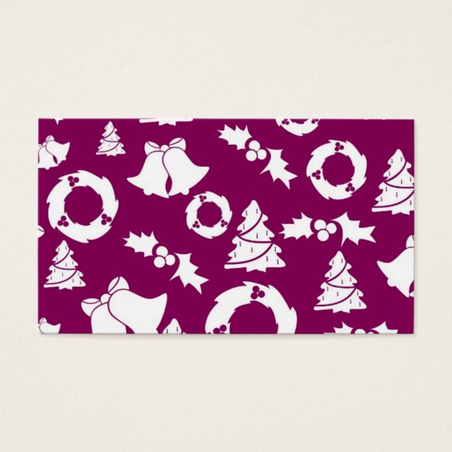 Padrão de Natal Roxo (Frente)