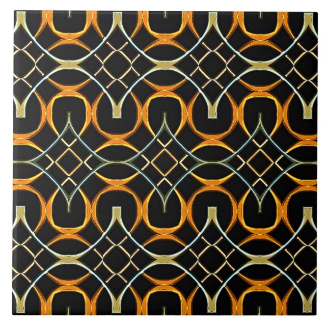 Padrão de nós celticos de metal moderno (Frente)