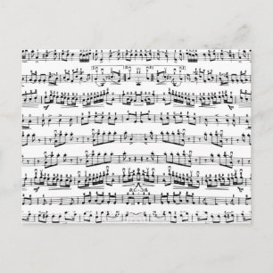 Padrão de Notas de Música de Folha de Piano Retr