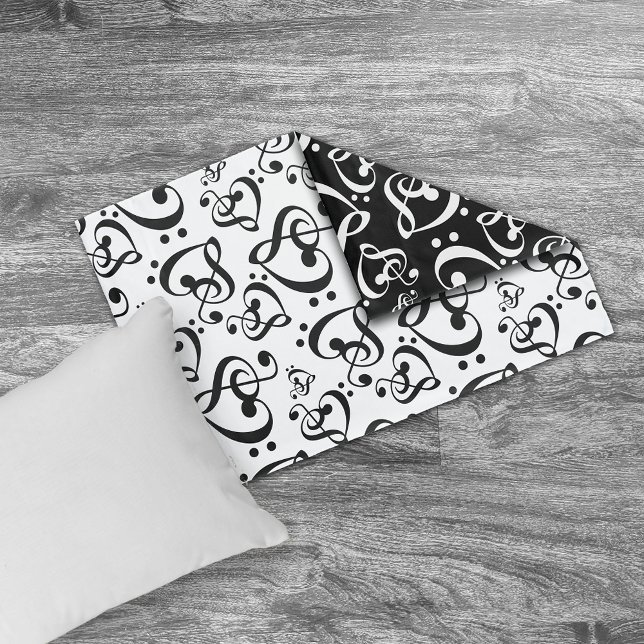 Padrão de Notas de Música do Bass Treble Clef Hear (Criador carregado)