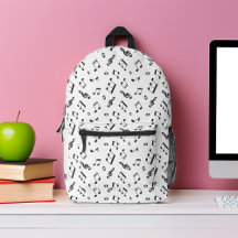 Padrão de Notas de Música do Monograma Personaliza