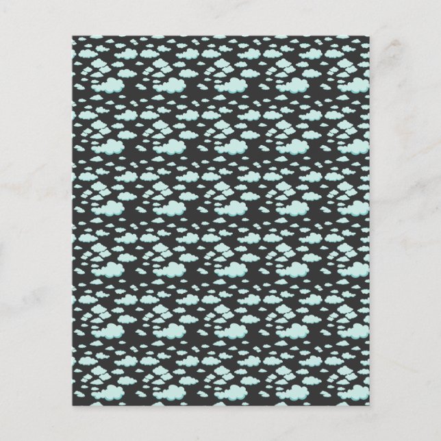 Padrão de nuvens azul-claro (Frente)