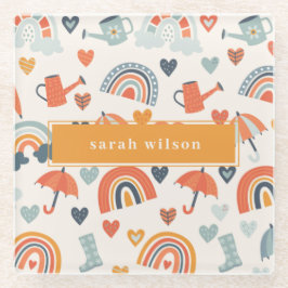 Padrão de nuvens de arco-íris Primavera azul-esver