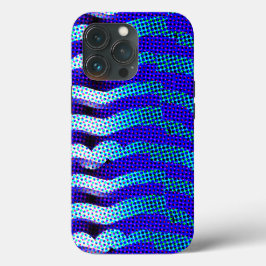 Padrão de Onda abstrato Funky Colorido Verde Azul