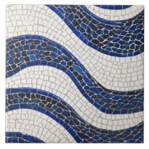 Padrão de onda branca azul 04