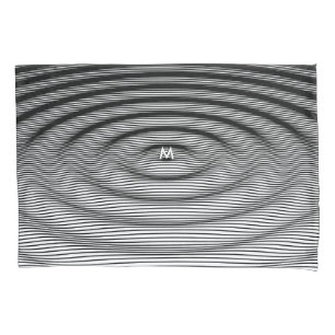 Padrão de onda de efeito de réplica branco no mono