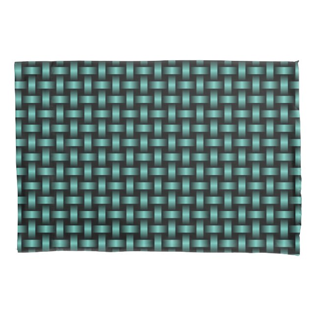 Padrão de Onda Preta Teal (Frente)