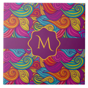 Padrão de Onda Suave Colorida da Torneira Retroati