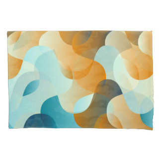 Padrão de onda venenosa, azul e marrom.