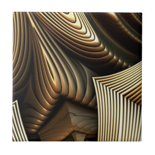 Padrão de ondas de ouro metálico