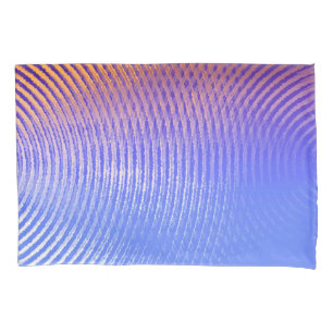 Padrão de ondas sonoras azuis e laranja