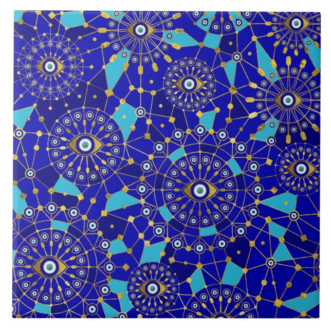 Padrão de Ornamento de Charme de Olhos Mau (Frente)