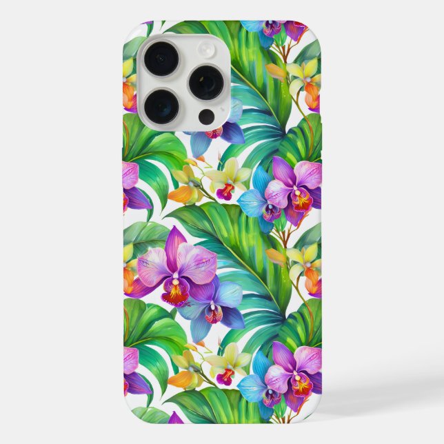 padrão de orquídea tropical (Verso)