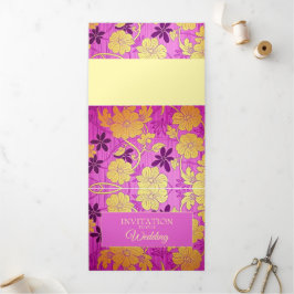 Padrão de Ouro rosa ORIENTAL - Cartão de Convite
