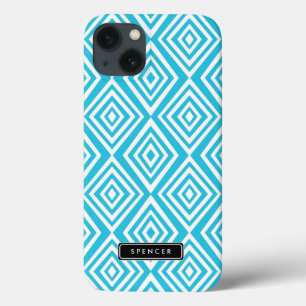 Padrão de Ouros Chic Turquesa Personalizada