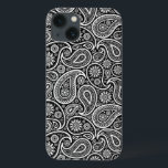 Padrão de Paisley Da Vintagem Preta E Branca 2<br><div class="desc">Elegante padrão uniforme de vinheta preto e branco. O design está disponível noutros produtos e pode ser solicitado em qualquer produto oferecido pelo zazzle.</div>