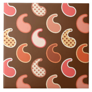 Padrão de Paisley Moderno, Tones da Terra, Castan