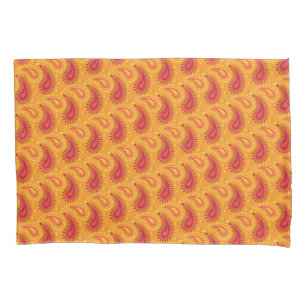 Padrão de Paisley Persa Laranja Oriental