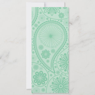 Padrão de paisley verde da Casa Mint