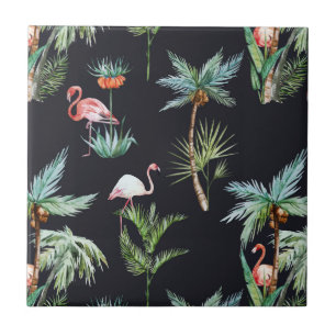 Padrão de Palma de Watercolor